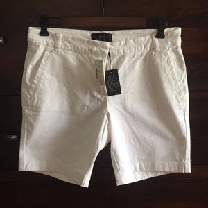 White J Crew Bermuda shorts